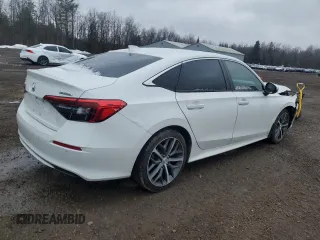 2023 Honda Civic Sedan Touring with VIN 2HGFE1F9XPH001994, listed as a Copart auction lot 49402325 with 106,495 mi miles and Salvage Title. Bid and sale history available at carsss.com. Image 3.