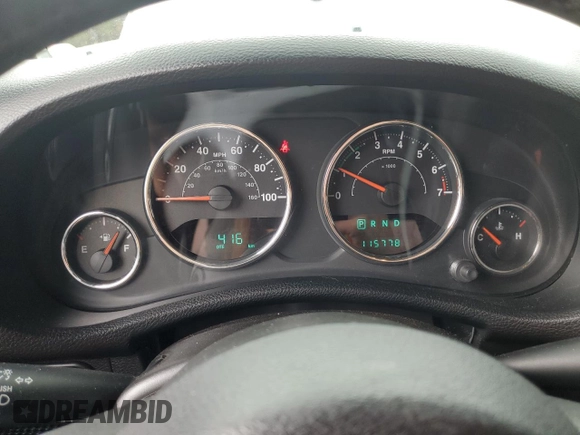 2014 Jeep Wrangler Unlimited Rubicon with VIN 1C4BJWFG7EL197252, listed as a Copart auction lot 44798205 with 115,778 mi miles and Salvage Title. Bid and sale history available at carsss.com. Image 9.