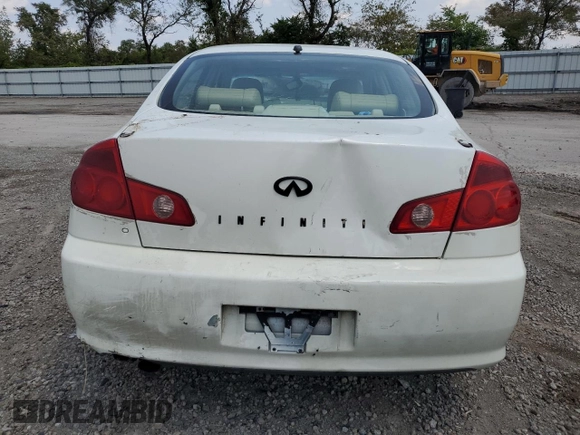 2006 Infiniti G35 with VIN JNKCV51E16M515613, listed as a Copart auction lot 65383564 with Not Provided miles and Salvage Title. Bid and sale history available at DreamBid. Image 6.