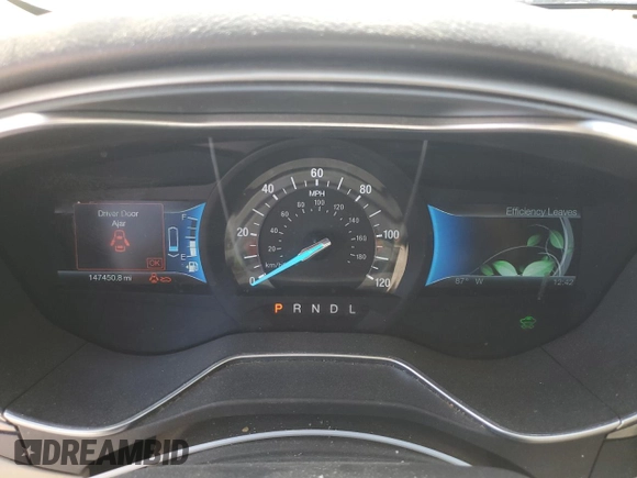 2014 Ford Fusion SE Hybrid with VIN 3FA6P0LU2ER164335, listed as a Copart auction lot 52922895 with 147,450 mi miles and Salvage Title. Bid and sale history available at carsss.com. Image 9.