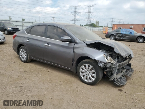 2017 Nissan Sentra S with VIN 3N1AB7AP1HY368467, listed as a Copart auction lot 56880555 with 48,024 mi miles and Salvage title. Bid and sale history available at DreamBid. Image 4.
