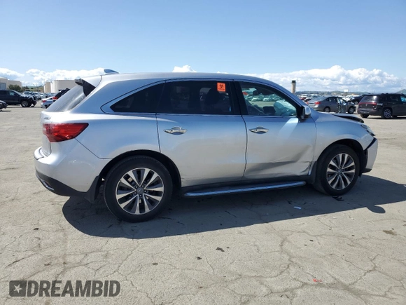 2015 Acura MDX Technology with VIN 5FRYD3H41FB014112, listed as a Copart auction lot 51713615 with 122,565 mi miles and Salvage title. Bid and sale history available at DreamBid. Image 3.