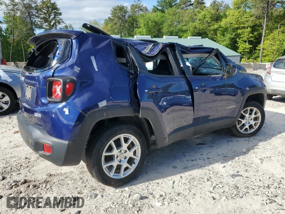 2019 Jeep Renegade Latitude z VIN ZACNJBBB2KPK16147, wystawiony jako Copart lot #56896855 z przebiegiem 47 029 mil mil oraz Szkoda całkowita • Salvage title. Historia ofert i sprzedaży dostępna na DreamBid. Obrazek 3.
