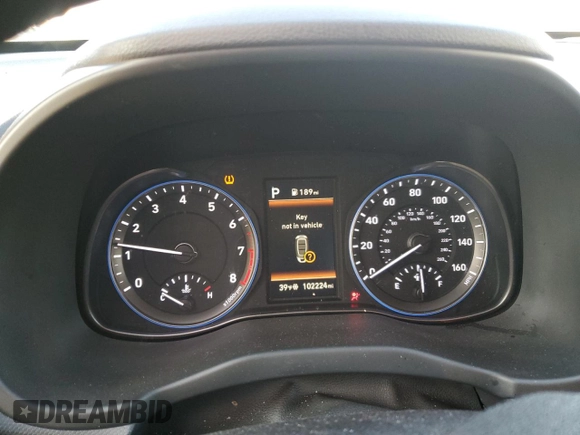 2021 Hyundai Kona Limited with VIN KM8K33A58MU715825, listed as a Copart auction lot 42233265 with 102,224 mi miles and Salvage Title. Bid and sale history available at carsss.com. Image 9.