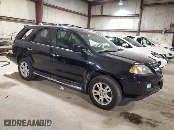 2005 Acura MDX Touring with VIN 2HNYD18945H551920, listed as a Copart auction lot 71288794 with 127,947 mi miles and Salvage Title. Bid and sale history available at carsss.com. Image 4.