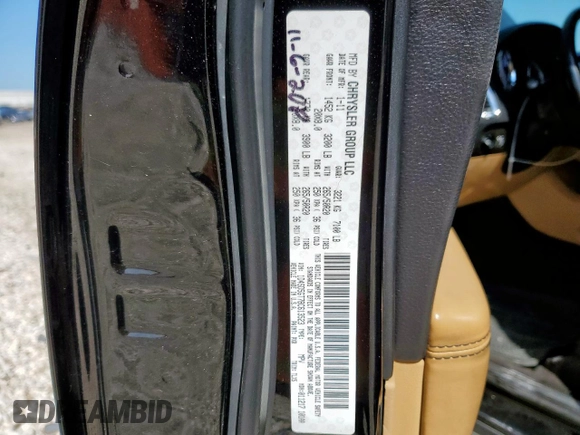 2011 Dodge Durango Citadel with VIN 1D4SD5GT7BC613523, listed as a Copart auction lot 57176925 with 174,702 mi miles and Salvage title. Bid and sale history available at DreamBid. Image 13.