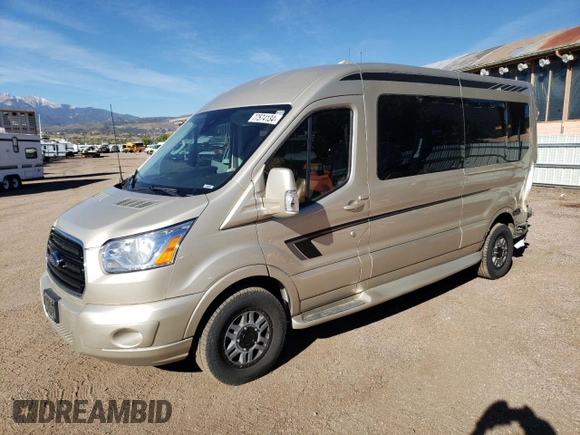 2019 Ford Transit with VIN 1FTYR2CG8KKA26818, listed as a Copart auction lot 77574134 with 60,220 mi miles and Salvage Title. Bid and sale history available at carsss.com. Image 1.