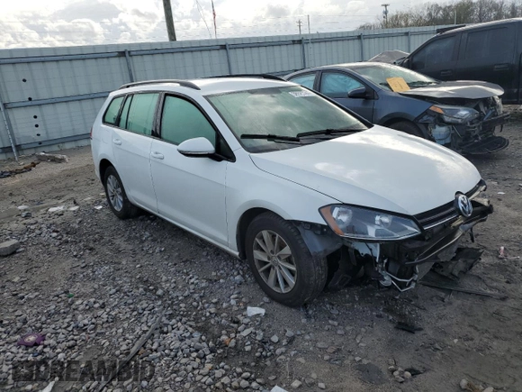 2017 Volkswagen Golf SportWagen S with VIN 3VWC17AU8HM531148, listed as a Copart auction lot 38029784 with 53,221 mi miles. Bid and sale history available at carsss.com. Image 4.