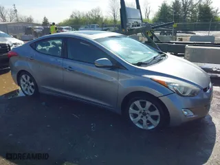 2012 Hyundai Elantra GLS with VIN KMHDH4AE2CU274806, listed as a IAAI auction lot 41893318 with 172,480 mi miles. Bid and sale history available at carsss.com. Image 1.