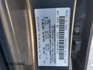 2019 Mazda 3 Preferred с VIN JM1BPAMM6K1129896, выставлен на аукционе Copart как лот 55525775 с пробегом 18 682 миль миль и Списание • Salvage title. История ставок и продаж доступна на DreamBid. Изображение 12.
