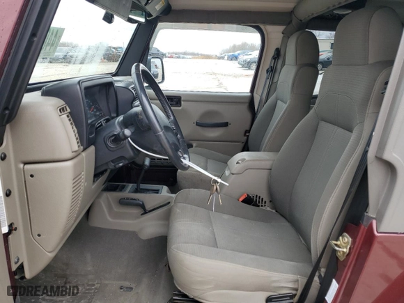 2003 Jeep Wrangler Sahara with VIN 1J4FA59S53P307212, listed as a Copart auction lot 44010625 with 71,391 mi miles and Salvage Title. Bid and sale history available at carsss.com. Image 7.
