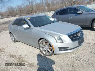 2015 Cadillac ATS Sedan Luxury RWD with VIN 1G6AB5RA5F0102154, listed as a IAAI auction lot 41798788 with 97,723 mi miles. Bid and sale history available at carsss.com. Image 1.