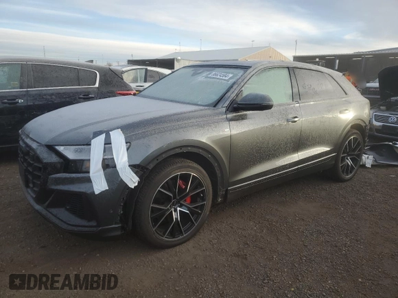 2023 Audi Q8 Prestige z VIN WA1FVBF12PD021596, wystawiony jako Copart lot #86624584 z przebiegiem 10 435 mil mil oraz Szkoda całkowita • Salvage title. Historia ofert i sprzedaży dostępna na DreamBid. Obrazek 1.