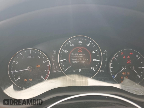 2022 Mazda 3 Select z VIN 3MZBPABL1NM300262, wystawiony jako Copart lot #48976245 z przebiegiem 77 874 mil mil oraz Szkoda całkowita • Salvage title. Historia ofert i sprzedaży dostępna na DreamBid. Obrazek 9.