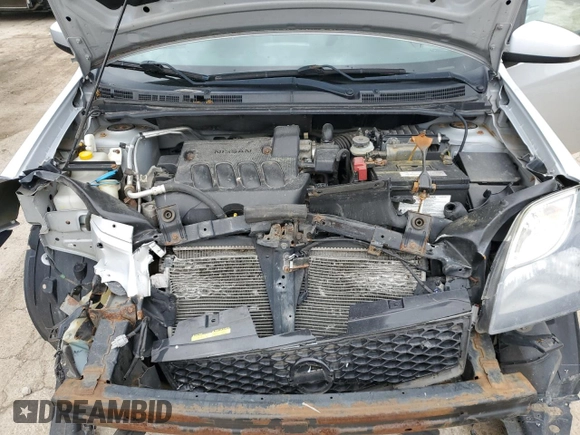 2012 Nissan Sentra S with VIN 3N1AB6AP9CL670489, listed as a Copart auction lot 57072585 with 180,791 mi miles and Salvage title. Bid and sale history available at DreamBid. Image 11.
