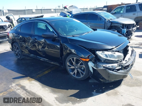 2021 Honda Civic Sport with VIN 2HGFC2F81MH529499, listed as a IAAI auction lot 41836215 with 55,833 mi miles and . Bid and sale history available at DreamBid. Image 1.