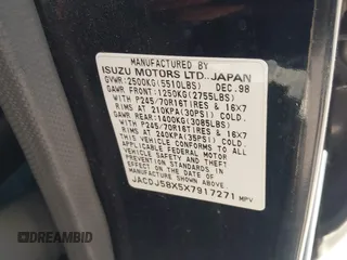 1999 Isuzu Trooper S z VIN JACDJ58X5X7917271, wystawiony jako IAAI lot #42308643 z przebiegiem 216 163 mil mil oraz . Historia ofert i sprzedaży dostępna na DreamBid. Obrazek 9.