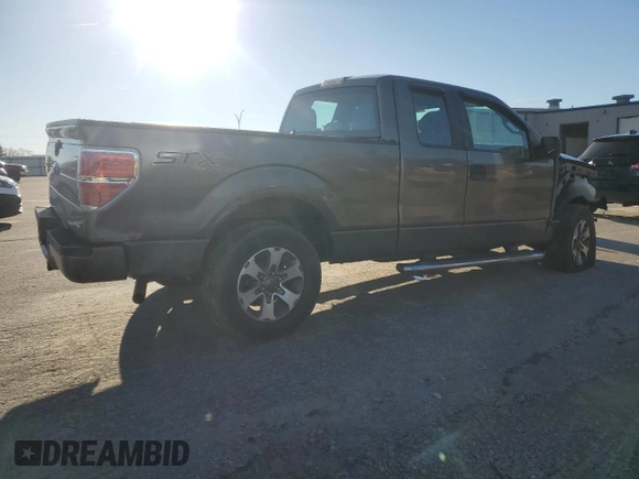 2014 Ford F-150 XL with VIN 1FTEX1EM5EFC03926, listed as a Copart auction lot 45216415 with 145,460 mi miles and Salvage Title. Bid and sale history available at carsss.com. Image 3.