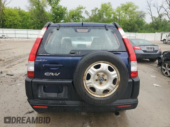 2006 Honda CR-V LX z VIN JHLRD78556C031663, wystawiony jako Copart lot #59238525 z przebiegiem 249 168 mil mil oraz Czysty tytuł • Clean title. Historia ofert i sprzedaży dostępna na DreamBid. Obrazek 6.
