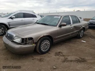 2003 Mercury Grand Marquis GS Convenience with VIN 2MEFM74WX3X680113, listed as a Copart auction lot 65446864 with 167,918 mi miles and Salvage Title. Bid and sale history available at carsss.com. Image 1.
