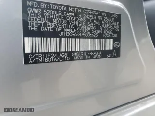 2007 Lexus GS 450h with VIN JTHBC96S875006623, listed as a Copart auction lot 51914175 with 165,443 mi miles and Salvage Title. Bid and sale history available at carsss.com. Image 12.