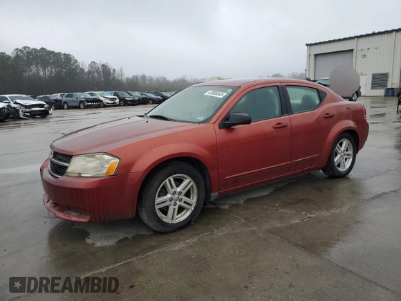 2008 Dodge Avenger SXT with VIN 1B3LC56K28N160830, listed as a Copart auction lot 43906045 with 278,700 mi miles and Salvage Title. Bid and sale history available at carsss.com. Image 1.
