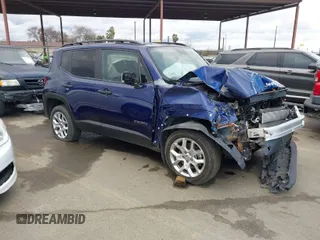 2018 Jeep Renegade Upland with VIN ZACCJBAB7JPJ31912, listed as a IAAI auction lot 41562411 with 23,777 mi miles and . Bid and sale history available at DreamBid. Image 1.