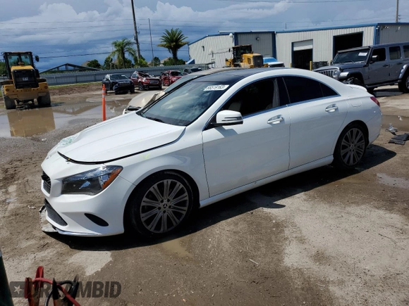 2018 Mercedes-Benz CLA 250 with VIN WDDSJ4EB1JN677303, listed as a Copart auction lot 66519163 with Not Provided miles and . Bid and sale history available at DreamBid. Image 1.