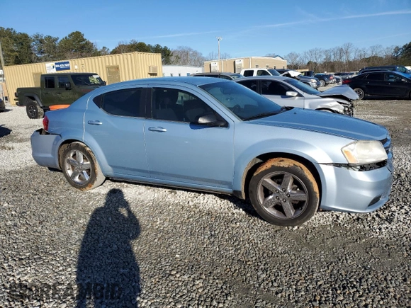 2013 Dodge Avenger SE with VIN 1C3CDZAB0DN688374, listed as a Copart auction lot 88646815 with 196,648 mi miles and Salvage Title. Bid and sale history available at DreamBid. Image 4.