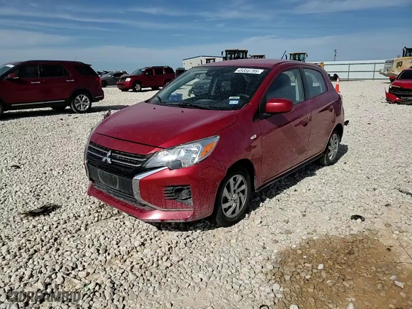 2021 Mitsubishi Mirage ES with VIN ML32AUHJ8MH007878, listed as a Copart auction lot 49356785 with 103,550 mi miles and Salvage Title. Bid and sale history available at carsss.com. Image 10.