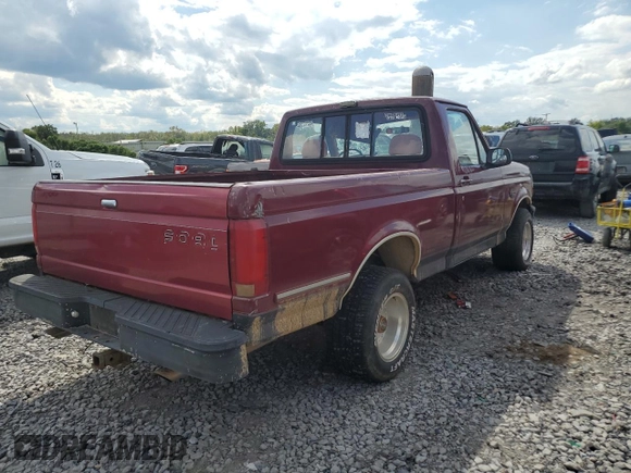 1993 Ford F-150 with VIN 2FTDF15N9PCA06375, listed as a Copart auction lot 73217644 with 293,322 mi miles and Salvage Title. Bid and sale history available at carsss.com. Image 3.