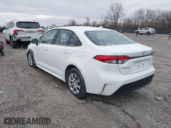 2025 Toyota Corolla LE with VIN 5YFB4MDE0SP263415, listed as a IAAI auction lot 41704504 with 2,178 mi miles. Bid and sale history available at carsss.com. Image 3.