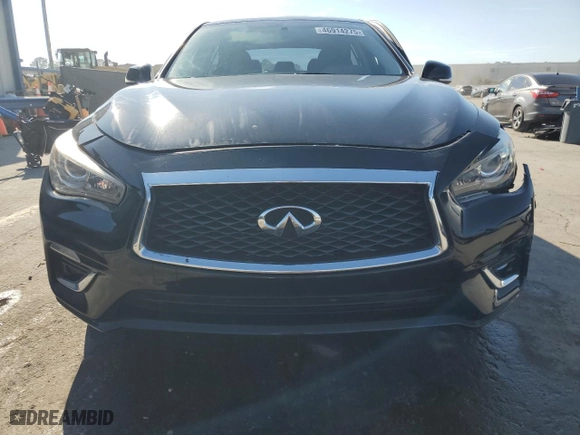 2018 Infiniti Q50 2.0t LUXE with VIN JN1CV7AP7JM240551, listed as a Copart auction lot 46914275 with NaN miles and Salvage Title. Bid and sale history available at carsss.com. Image 5.