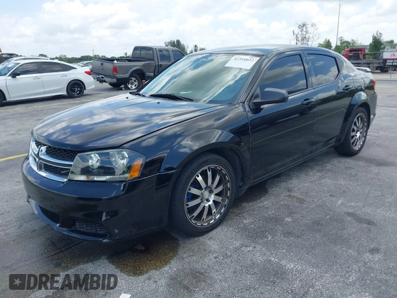 2014 Dodge Avenger SE z VIN 1C3CDZAB2EN148994, wystawiony jako IAAI lot #42354022 z przebiegiem 111 724 mil mil oraz . Historia ofert i sprzedaży dostępna na DreamBid. Obrazek 2.