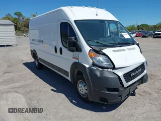 2019 Ram ProMaster Cargo with VIN 3C6TRVDG8KE547249, listed as a IAAI auction lot 41840486 with 91,560 mi miles and . Bid and sale history available at carsss.com. Image 1.