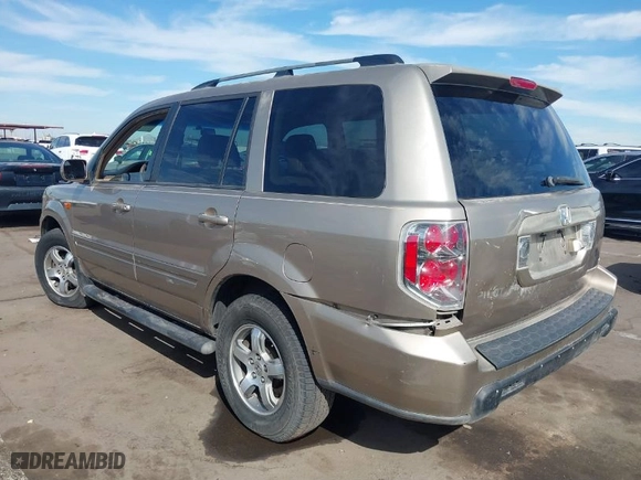 2007 Honda Pilot EX-L with VIN 5FNYF28747B014462, listed as a IAAI auction lot 41651807 with 263,344 mi miles. Bid and sale history available at carsss.com. Image 3.