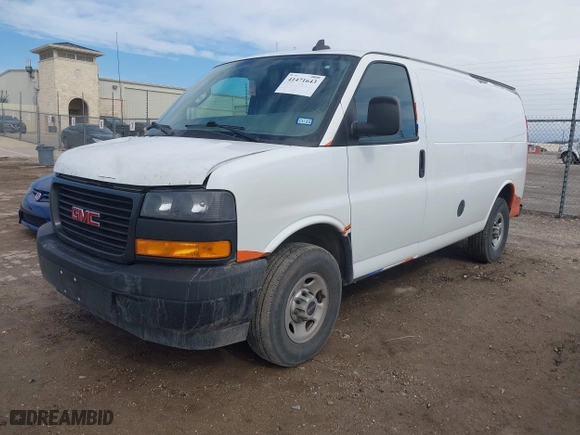2021 GMC Savana Cargo Van with VIN 1GTW7AFP1M1307600, listed as a IAAI auction lot 41471643 with 63,565 mi miles. Bid and sale history available at carsss.com. Image 18.