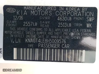 2017 Kia Optima Hybrid with VIN KNAGT4LE8H5009576, listed as a Copart auction lot 63807334 with 53,096 mi miles and Salvage Title. Bid and sale history available at carsss.com. Image 12.