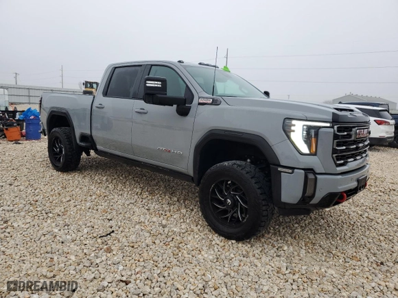 2024 GMC Sierra 3500HD AT4 with VIN 1GT49VEY3RF409302, listed as a Copart auction lot 42830525 with 8,948 mi miles and Clean Title. Bid and sale history available at carsss.com. Image 4.