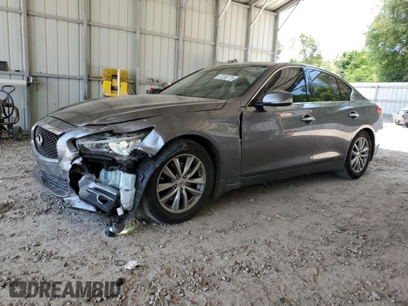 2014 Infiniti Q50 Premium with VIN JN1BV7APXEM688882, listed as a Copart auction lot 60543615 with 194,565 mi miles and Non repairable. Bid and sale history available at DreamBid. Image 1.