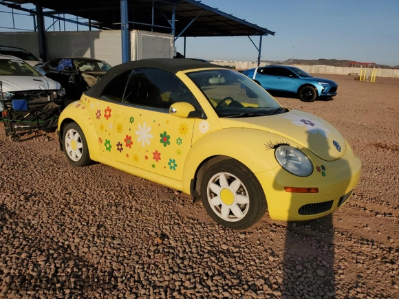 2007 Volkswagen Beetle with VIN 3VWRF31Y87M413641, listed as a Copart auction lot 60330275 with 69,562 mi miles and Salvage title. Bid and sale history available at DreamBid. Image 4.