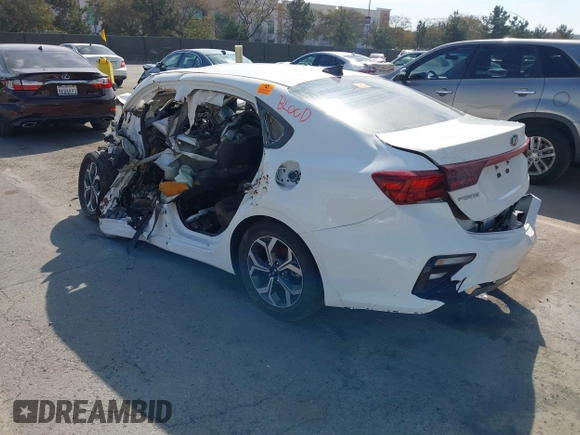 2020 Kia Forte LXS with VIN 3KPF24AD3LE143744, listed as a IAAI auction lot 41686525 with 1 mi miles. Bid and sale history available at carsss.com. Image 3.