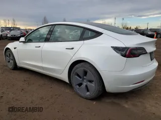 2023 Tesla Model 3 with VIN 5YJ3E1EA5PF484801, listed as a Copart auction lot 79766274 with 83,541 mi miles and Clean Title. Bid and sale history available at DreamBid. Image 2.
