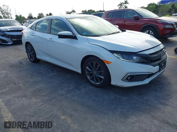 2021 Honda Civic Sedan EX with VIN 2HGFC1F37MH700657, listed as a IAAI auction lot 41633417 with 87,379 mi miles. Bid and sale history available at carsss.com. Image 1.