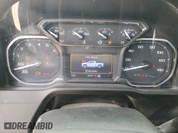 2021 GMC Sierra 1500 SLT z VIN 1GTU9DEDXMZ378886, wystawiony jako Copart lot #47947725 z przebiegiem 56 221 mil mil oraz Szkoda całkowita • Salvage title. Historia ofert i sprzedaży dostępna na DreamBid. Obrazek 9.