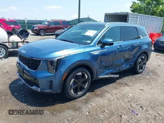 2025 Kia Sorento SX Prestige with VIN KNDRKDJG9S5296517, listed as a IAAI auction lot 42683892 with 17,116 mi miles and . Bid and sale history available at DreamBid. Image 2.