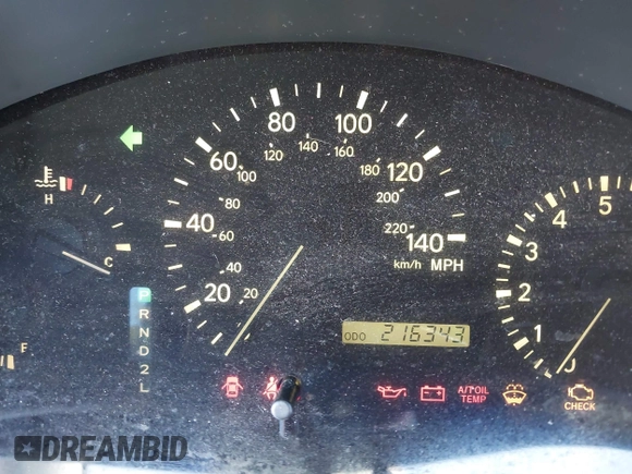 2001 Lexus RX 300 with VIN JTJHF10U610216122, listed as a IAAI auction lot 42184309 with 216,343 mi miles. Bid and sale history available at carsss.com. Image 7.