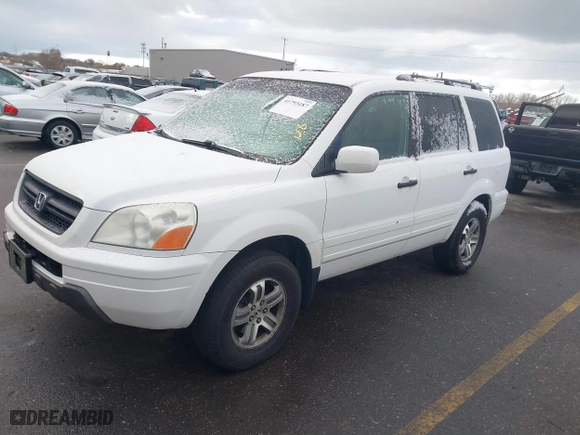 2003 Honda Pilot EX with VIN 2HKYF18623H518649, listed as a IAAI auction lot 41793187 with 230,361 mi miles. Bid and sale history available at carsss.com. Image 2.