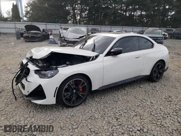 2022 BMW 2 Series M240i xDrive with VIN 3MW53CM06N8C78548, listed as a Copart auction lot 72563094 with 30,129 mi miles and Salvage Title. Bid and sale history available at carsss.com. Image 1.