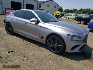 2022 Genesis G70 3.3T with VIN KMTG54TE2NU085598, listed as a Copart auction lot 58893654 with 31,314 mi miles and Salvage Title. Bid and sale history available at carsss.com. Image 4.
